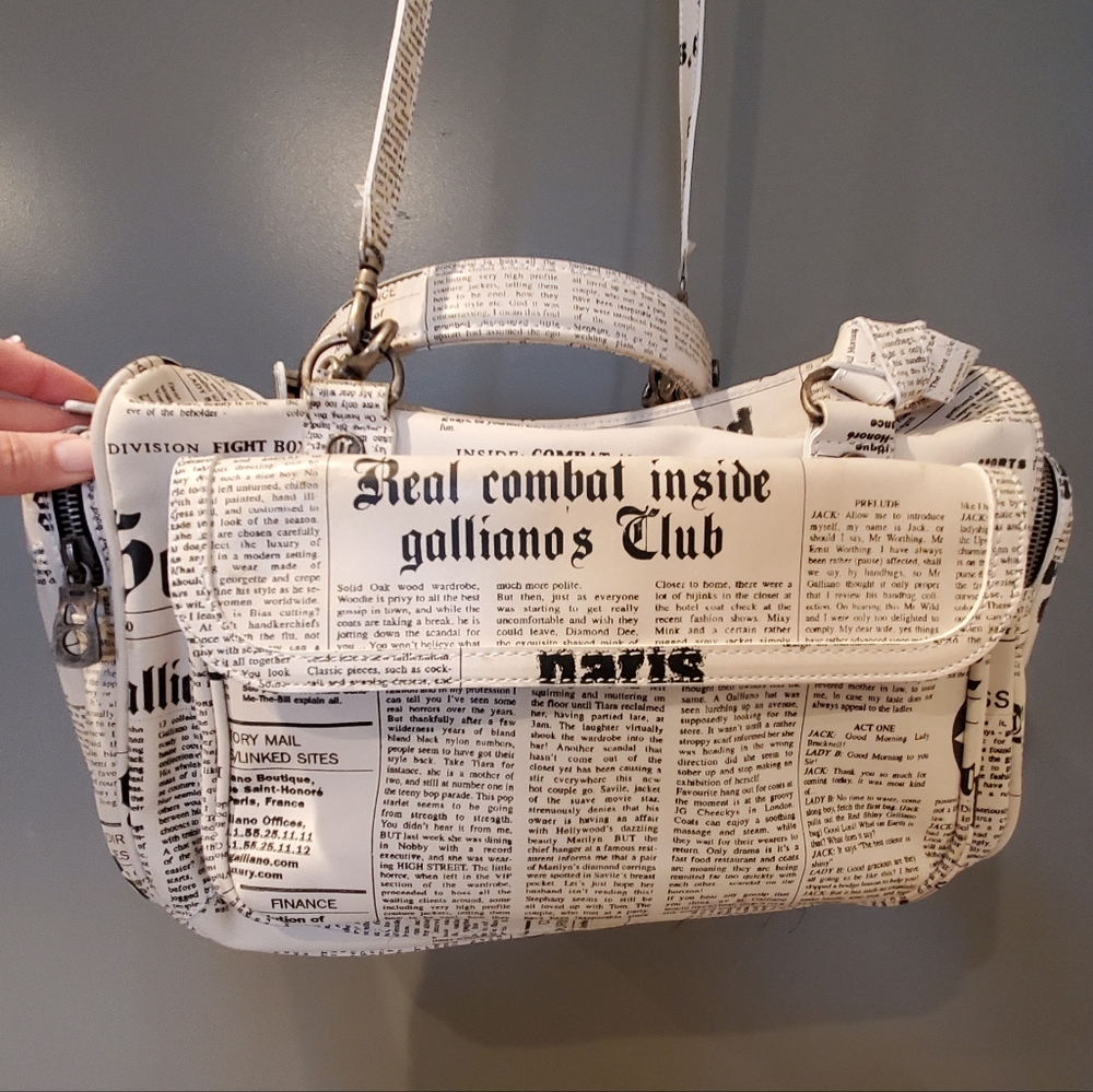 GALLIANO GAZETTE CHUNKY BAG - Picture 7 of 16